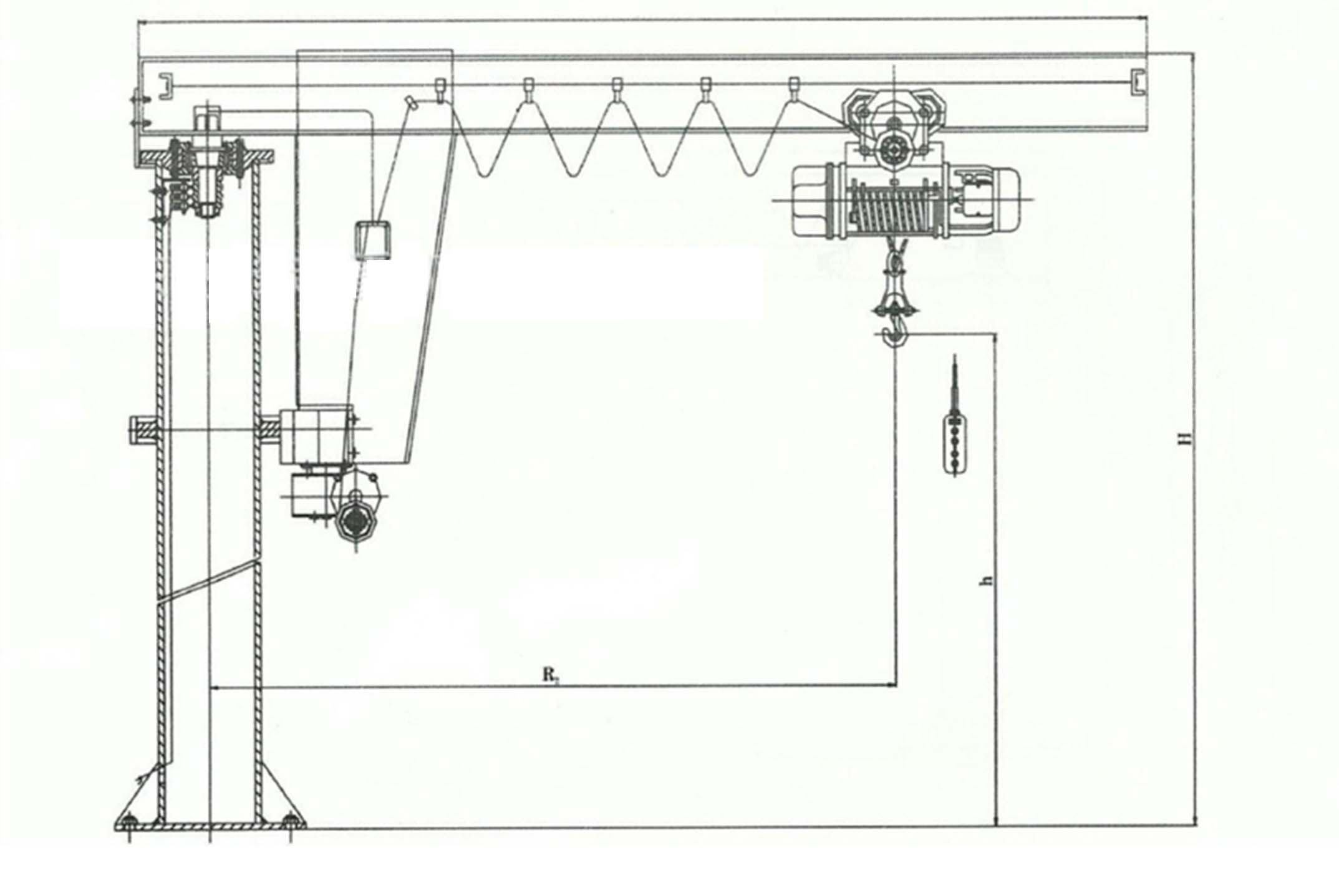 BZD型起重機，懸臂吊，懸臂起重機，定柱式起重機，起重機，定柱式懸臂起重機，定柱式懸臂吊<m met-id=26 met-table=product met-field=keywords></m>