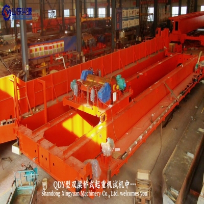 QDY雙梁橋式起重機(jī)試機(jī)！
